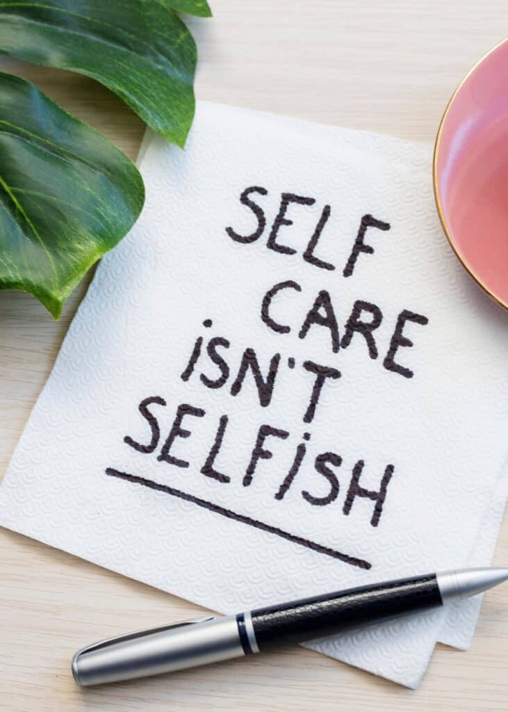 Note: selfcare isn't selfish