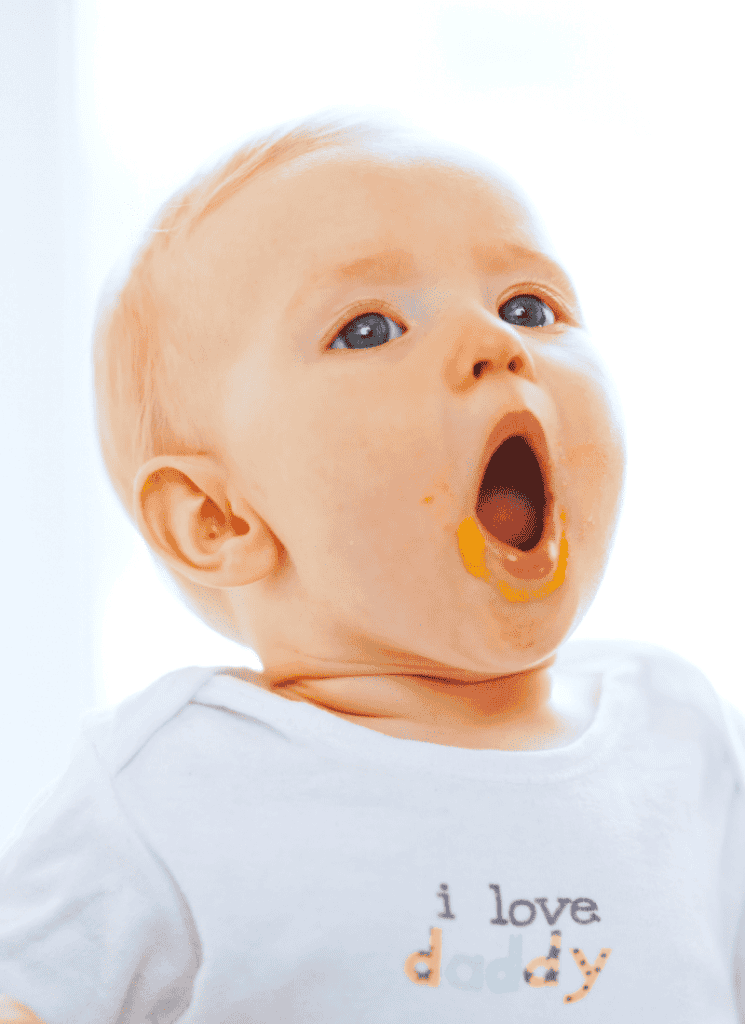 Baby with open mouth