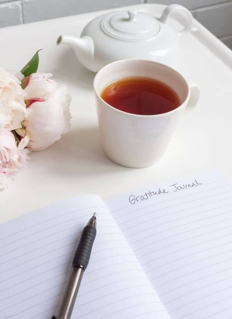 tea and gratitude list